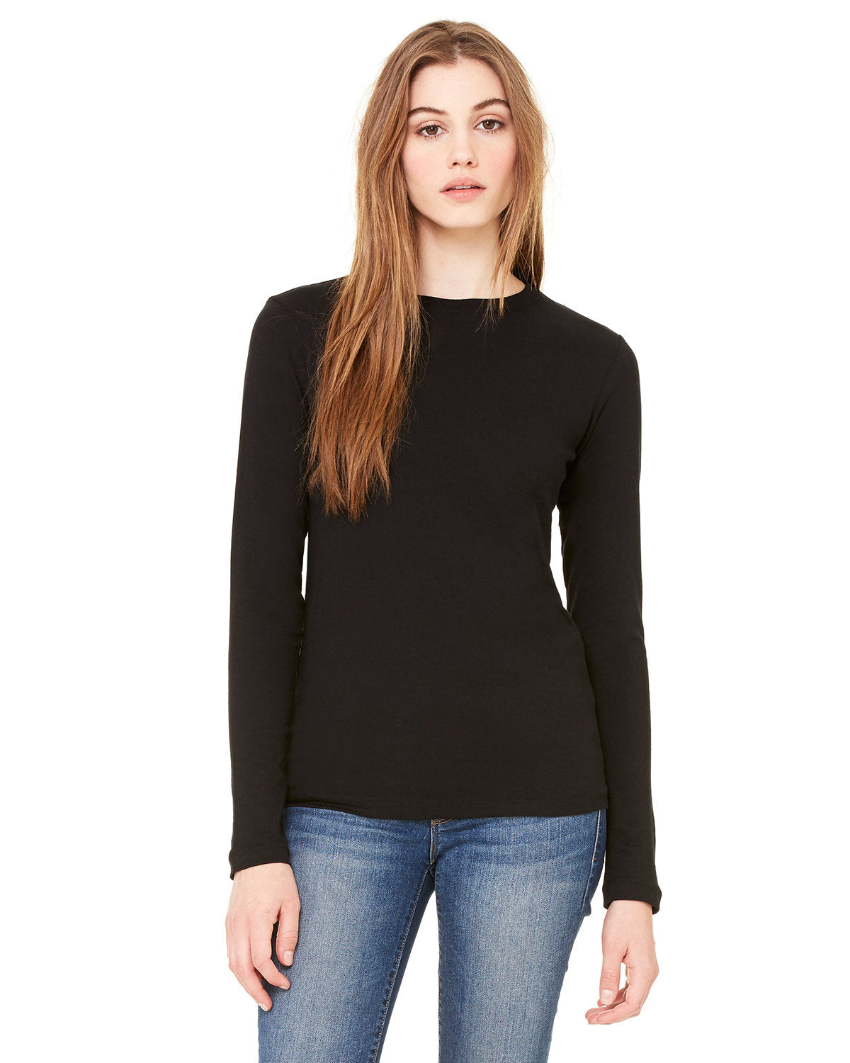 BELLA + CANVAS 6500 Women's Jersey Long Sleeve Tee